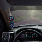 2014-2019 GMC Sierra Duramax Tan Triple Pillar Pod Straight View