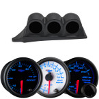 7 Color Series Triple Dashboard Gauge Package for 1999-2007 Ford Super Duty Power Stroke