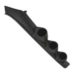 Black Triple Pillar Gauge Pod for 1991 GMC Syclone