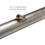 Wideband Air/Fuel Ratio Oxygen Sensor 45 Degree Offset Weld-In Bung Installed