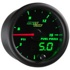 Black & Green MaxTow 15 PSI Fuel Pressure Gauge