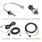 10 Color Digital Dual Temperature & Pressure Gauge Included Accessories
