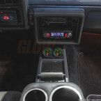 Black Dual Gauge Console Pod for 1985-1987 Buick Grand National Installed