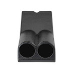 Black Dual Gauge Console Pod for 1978-1987 Oldsmobile Cutlass - Top View