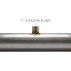 Wideband Air/Fuel Ratio Oxygen Sensor 1" Extended Weld-In Bung Installed