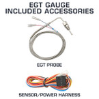 Included Accessories with Exhaust Gas Temperature Gauges
