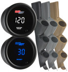 10 Color Digital Series Triple Gauge Package for 2011-2016 Ford Super Duty Power Stroke