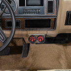 Universal Dual Gauge Chrome Under Dashboard Mounting Bracket Pod Installed