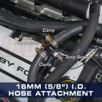 16mm (5/8") Water Sender Hose Attachment Installed