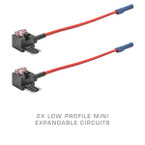 2 Pack - Low Profile Mini Expandable Circuit & 4 Amp Fuse