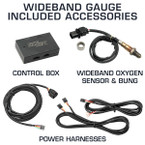 Included Accessories with Wideband Air/Fuel Ratio Gauges
