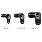90 Degree AN Male to Male Fuel Pressure Sensor Thread Adapter