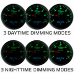 3 Daytime & 3 Nighttime Dimming Modes