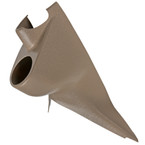2003-2007 Ford Super Duty Power Stroke Tan 52mm Single Pillar Gauge Pod with Grab Handle Cut Out
