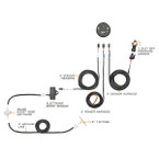 10 Color Digital Dual Boost/Vacuum & Pressure Gauge Parts & Wiring Schematic