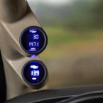 10 Color Digital Dual Boost/Vacuum & Wideband Air/Fuel Ratio Gauge Installed