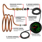 MaxTow Exhaust Pressure Gauge Parts & Wiring Schematic