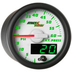 White & Green MaxTow 60 PSI Exhaust Pressure Gauge