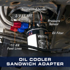 Oil Cooler Sandwich Adapter for 2011-2025 6.7L Ford Power Stroke