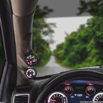 Taupe Full Size Dual Pillar Gauge Pod for 2010-2018 Dodge Ram Cummins Installed