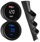10 Color Digital Series Triple Gauge Package for 2017-2020 Ford Super Duty Power Stroke