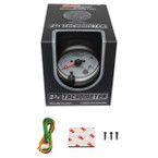 GlowShift White 7 Color 3 3/4" Tachometer Gauge with Shift Light Unboxed
