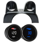 10 Color Digital Series Dual Steering Column Gauge Package for 2003-2009 Dodge Ram Cummins