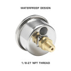 Waterproof Design with 1/8-27 NPT Thread