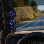 Tinted 7 Color 3 Gauge Diesel Set | Boost, Pyrometer EGT & Fuel Pressure