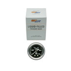 Liquid Filled Black Mechanical Oil Pressure Gauge