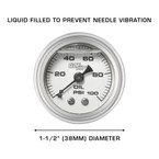 Liquid Filled to Prevent Needle Vibration - 1-1/2" (38mm) Diameter