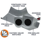 Gray Dual Overhead Gauge Pod for 1978-1988 Oldsmobile Cutlass Supreme T-Top