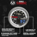 MaxTow Match 4th Gen Cummins Exhaust Gas Temperature Gauge Features