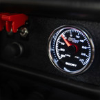 2-5/8" Black & White Racing 30 PSI Boost/Vacuum Gauge Installed