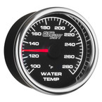 2-5/8" Black & White Racing Water Temperature Gauge