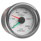 White Mechanical 200 PSI Dual Needle Air Pressure Gauge