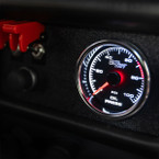 2-5/8" Black & White Racing Mechanical Oil Pressure Gauge