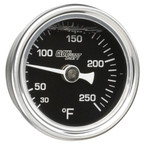 Liquid Filled Black Mechanical Temperature Gauge