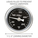 Liquid Filled to Prevent Needle Vibration - 1-1/2" (38mm) Diameter