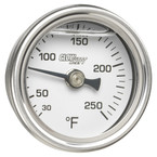 Liquid Filled White Mechanical Temperature Gauge