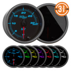 Tinted 7 Color 3-3/8" 3,000 RPM In-Dash Diesel Tachometer Gauge