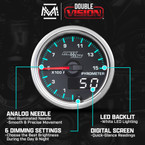 MaxTow Match 2014-2020 6.6L GM Duramax 1500 F Pyrometer EGT Gauge Features