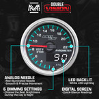 MaxTow Match 2014-2020 6.6L GM Duramax 2200 F Exhaust Gas Temperature Gauge Features