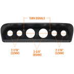Replacement 6 Gauge Cluster Dashboard Panel for 1967-1972 Ford F-100 Fits Modern Gauge Sizes