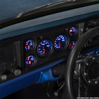 GlowShift 7 Color Series Gauges Installed to 6 Gauge Cluster Dashboard Panel for 1973-1979 Ford F-100 F-150