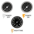 Classic Black Series Boost Vac Gauge Backlighting