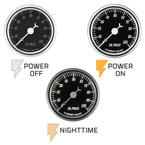 Classic Black Series Oil Pressure Gauge Backlighting