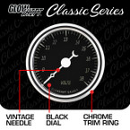 Classic Black Series Volt Gauge Features