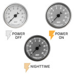 Classic White Series Boost Vac Gauge Backlighting
