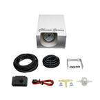 2-1/16" Classic White 30 PSI Turbo Boost Vacuum Gauge Kit Unboxed